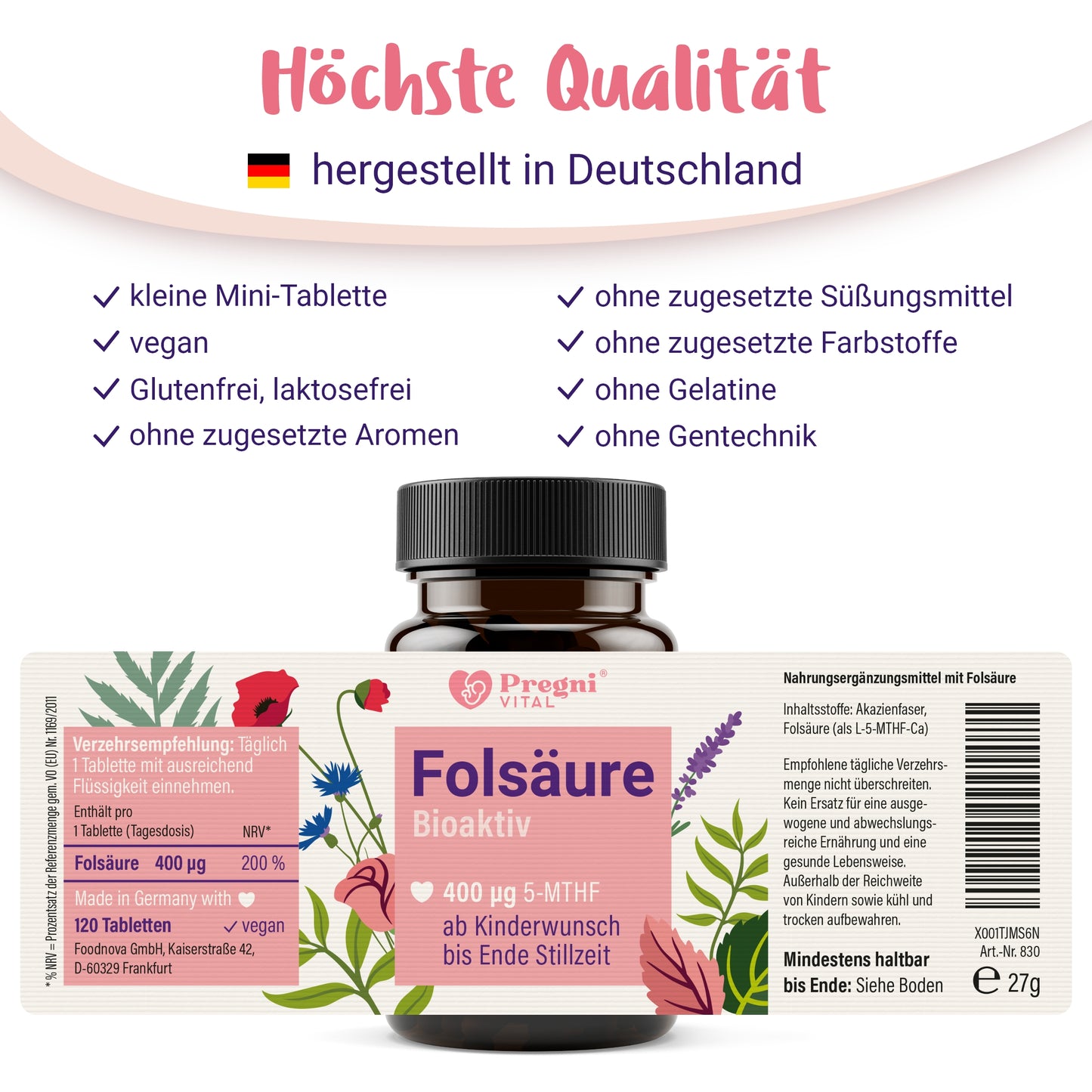 Folsäure Tabletten