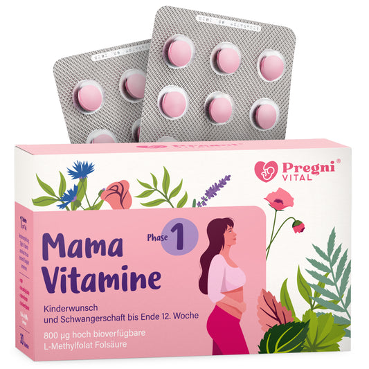 Schwangerschaftsvitamine Phase 1