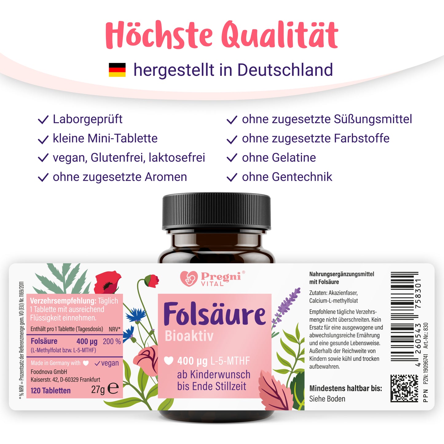 Folsäure Tabletten